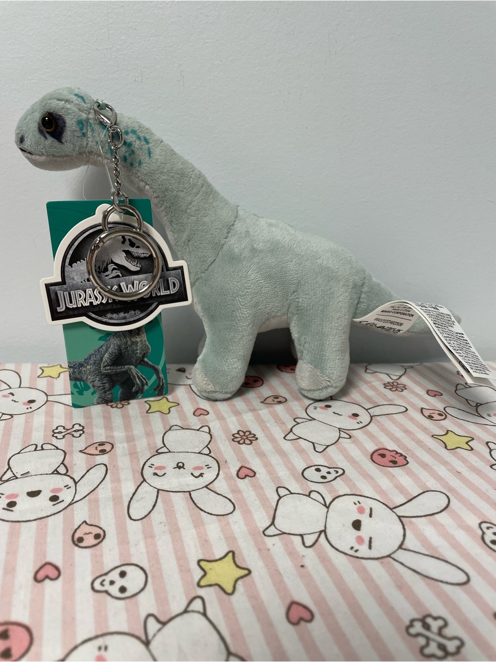 Jurassic World Brachiosaurus Dinosaur Plush Miniso Toy Keychain NWT